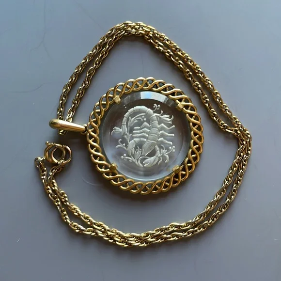 Crown Trifari Horoscope Necklace-Scorpio - Picture 5 of 5